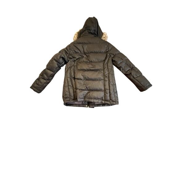 Free Country Black Down Puffer Jacket with Faux Fur Hood - Picture 3 of 11